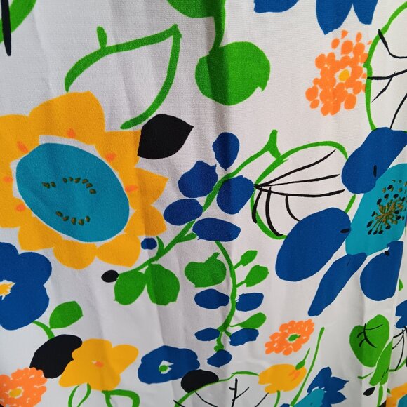 1OF1 Sz 8 True Vintage Sleeveless Floral Print Maxi Dress 1970's Boho Hippy Mom - Picture 6 of 8